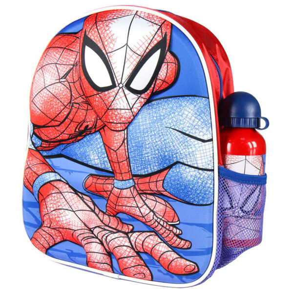 Mochila 3D Spiderman Marvel con accesorios 31cm