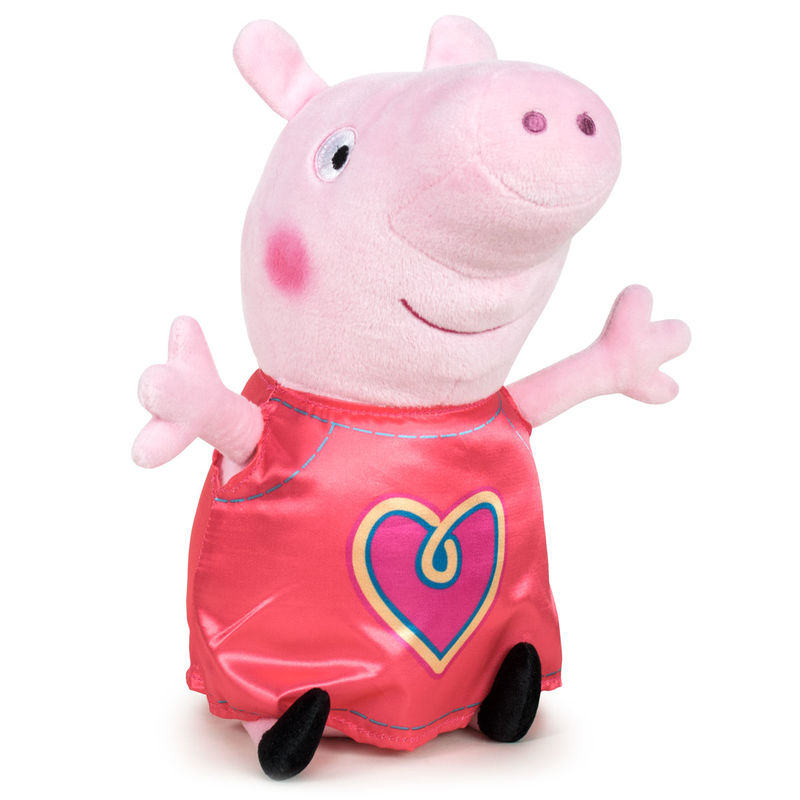 Peluche Peppa Peppa Pig corazon 42cm