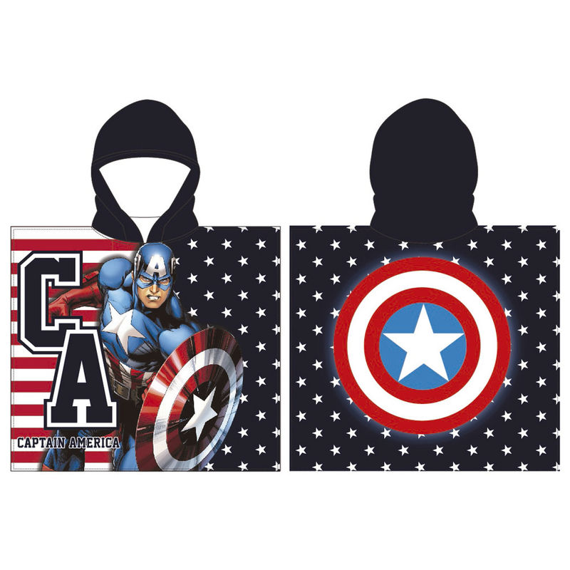 Poncho toalla Capitan America Marvel