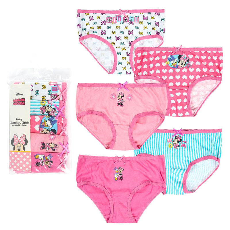 Pack 5 braguitas Minnie Disney surtido