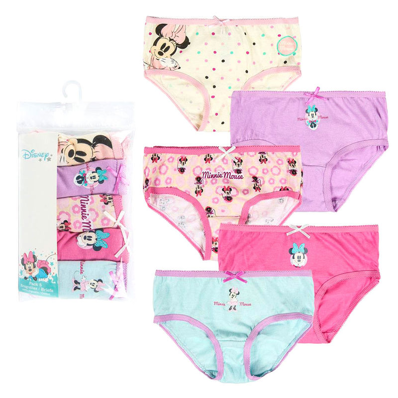 Pack 5 braguitas Minnie Disney surtido