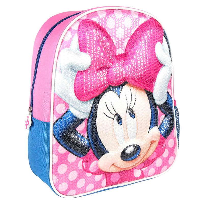 Mochila 3D lentejuelas Minnie Disney 31cm