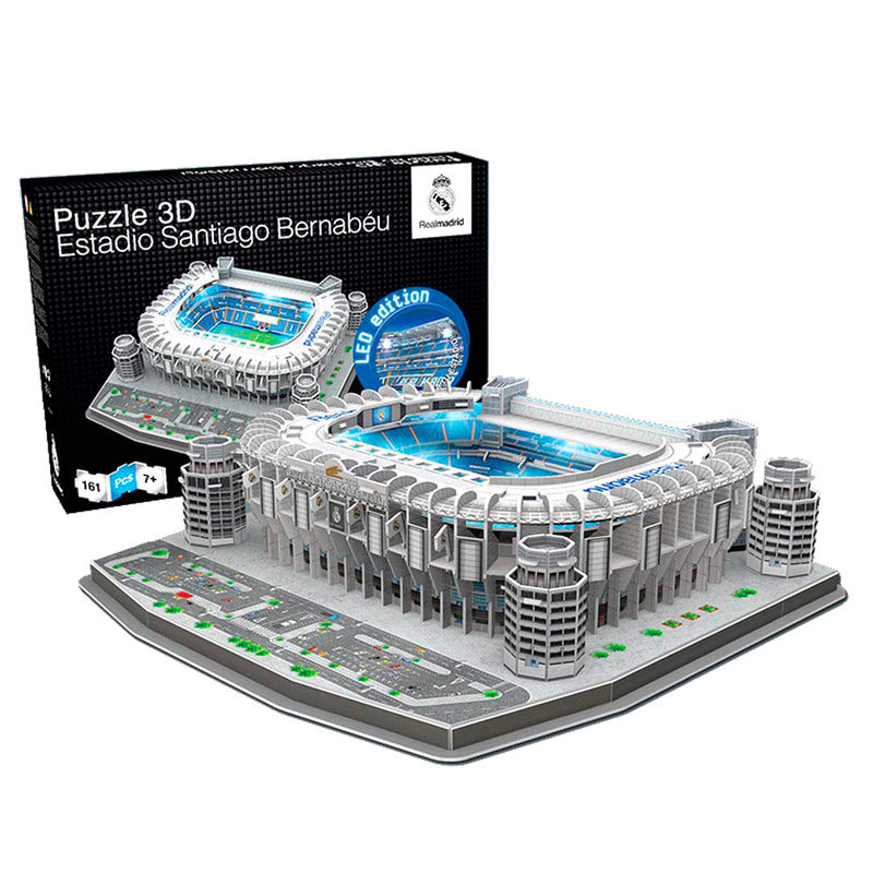 Puzzle 3D Estadio Santiago Bernabeu Real Madrid led