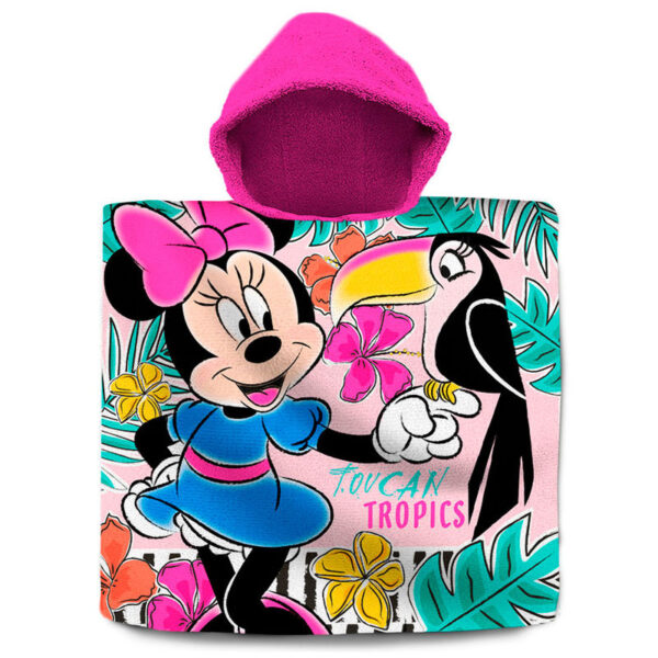 Poncho toalla Minnie Disney algodon