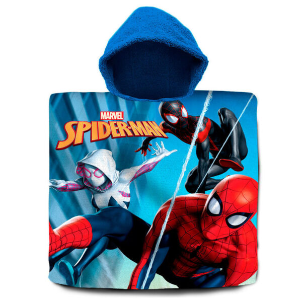 Poncho toalla Spiderman Marvel algodon