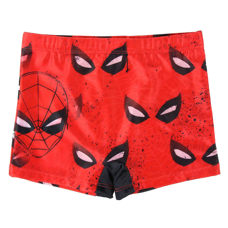 Bañador boxer Spiderman Marvel rojo