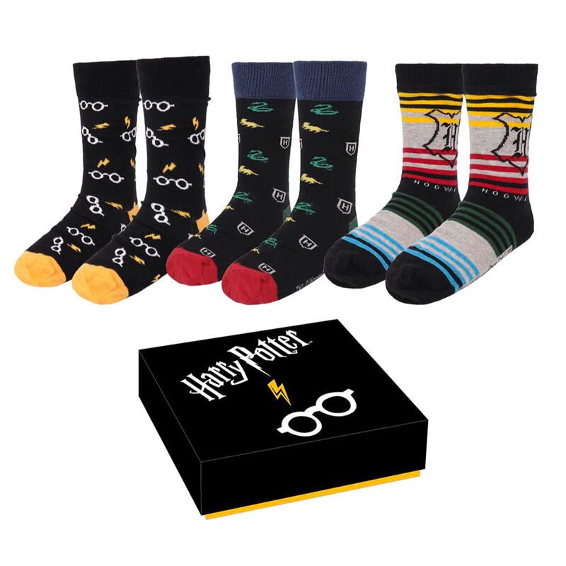 Pack 3 calcetines Harry Potter mujer