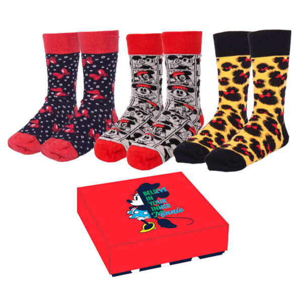 Set 3 calcetines Minnie Disney mujer
