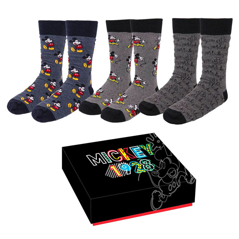 Set 3 calcetines Mickey Disney mujer