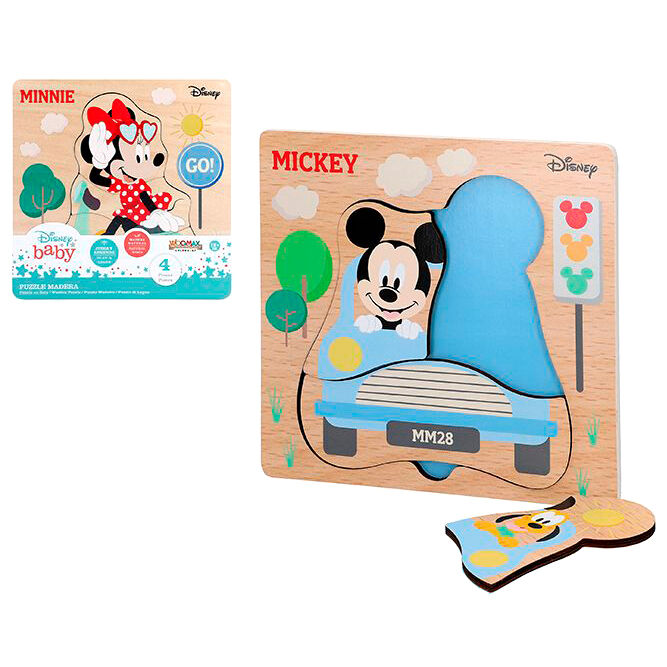 Puzzle madera Mickey Minnie Disney surtido