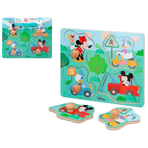 Puzzle madera figuras Mickey Disney