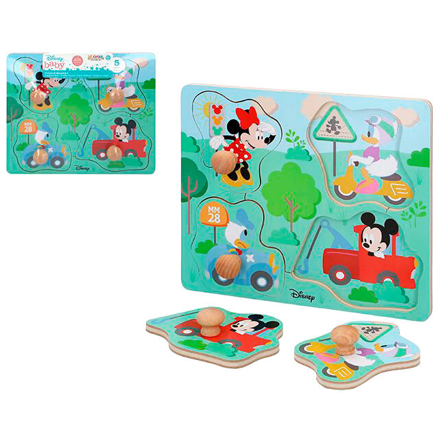 Puzzle madera figuras Mickey Disney