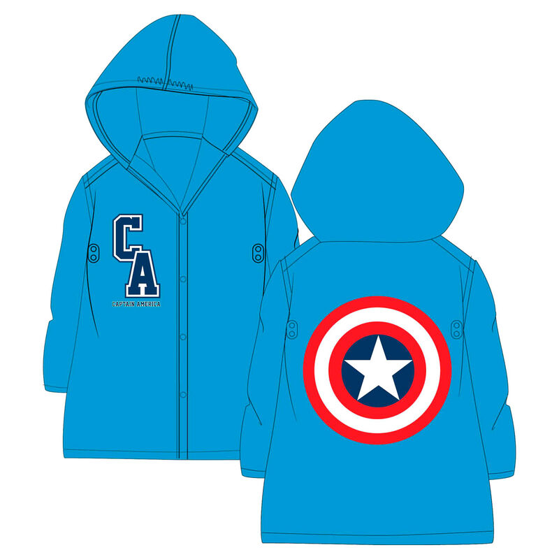 Chubasquero Capitan America Vengadores Avengers Marvel
