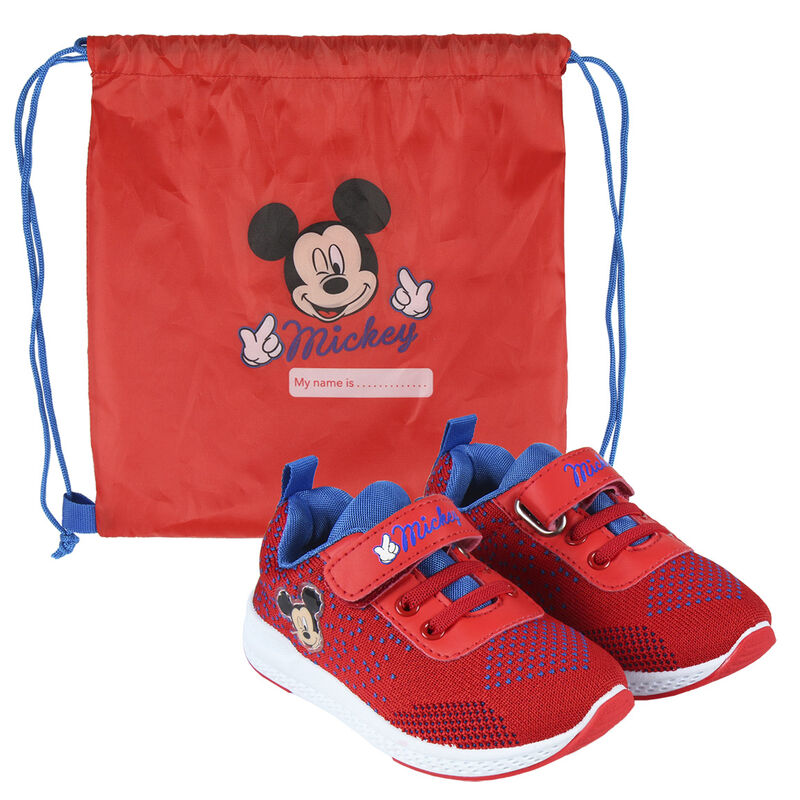 Zapatillas deportivas + saco Mickey Disney