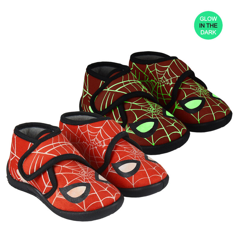Pantuflas Spiderman Marvel brilla en oscuridad