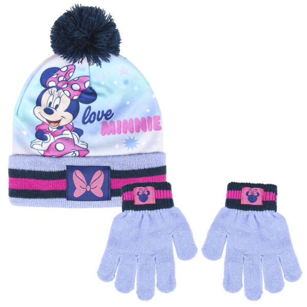 Conjunto gorro guantes Minnie Disney