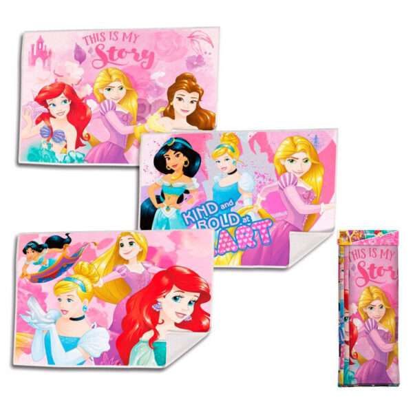 Set 3 toallas mano Princesas Disney surtido