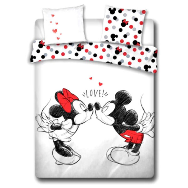 Funda nordica Love Mickey and Minnie Disney algodon cama 135cm