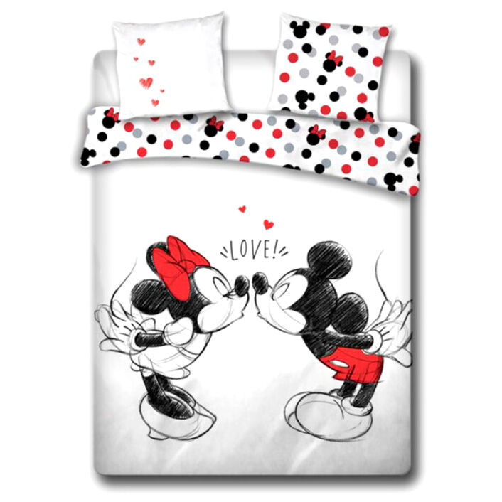Funda nordica Love Mickey and Minnie Disney algodon cama 135cm