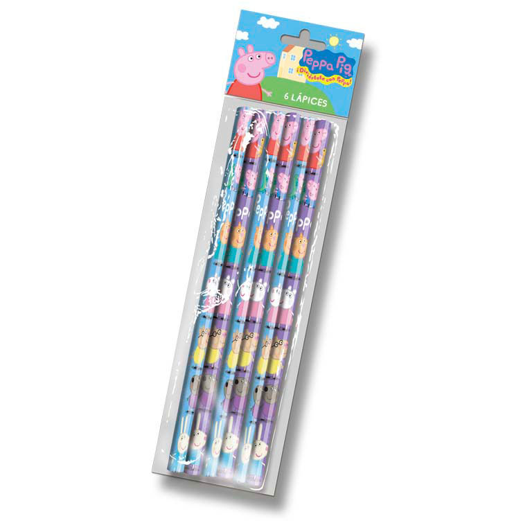 Blister 6 lapiceros Peppa Pig