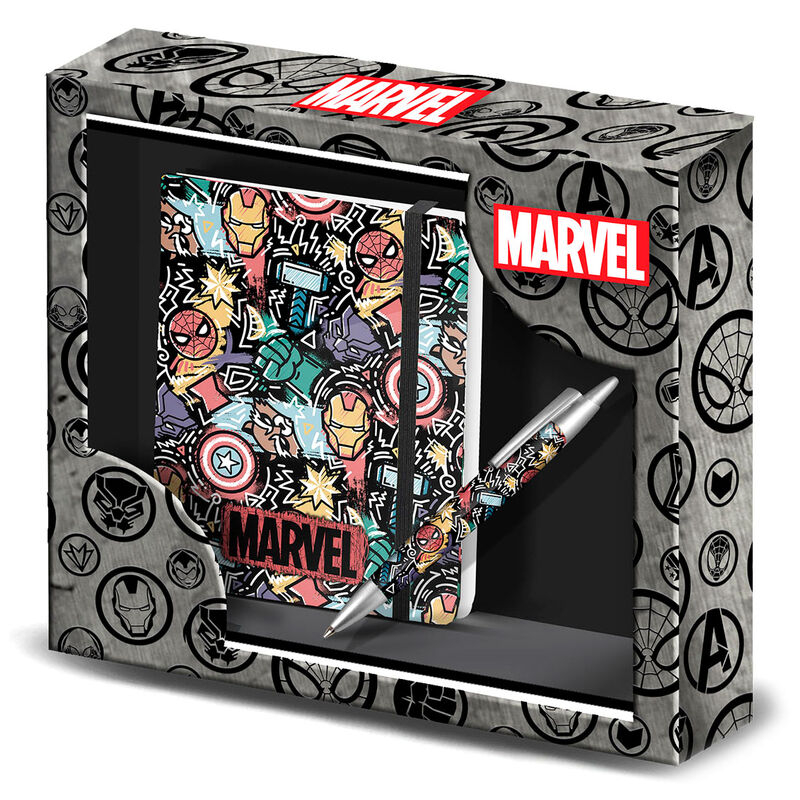 Set diario + boligrafo Trend Marvel
