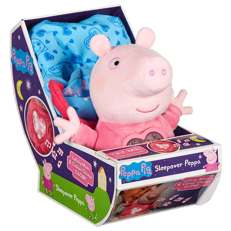 Peluche Fiesta Pijamas Peppa Pig sonido 18cm