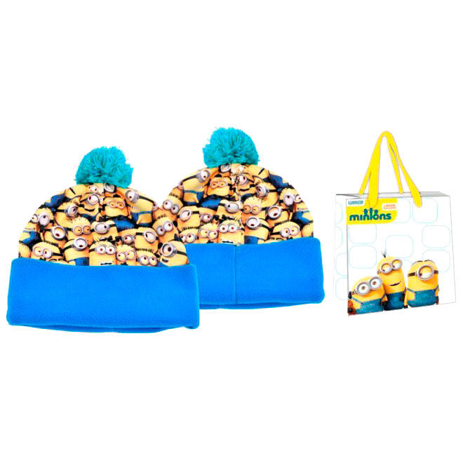 Gorro pompon + bolsa Minions