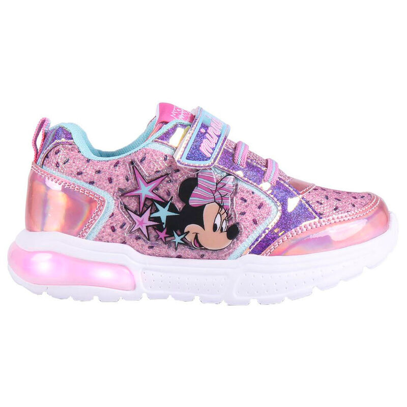Zapatillas deportivas glitter Minnie Disney luces
