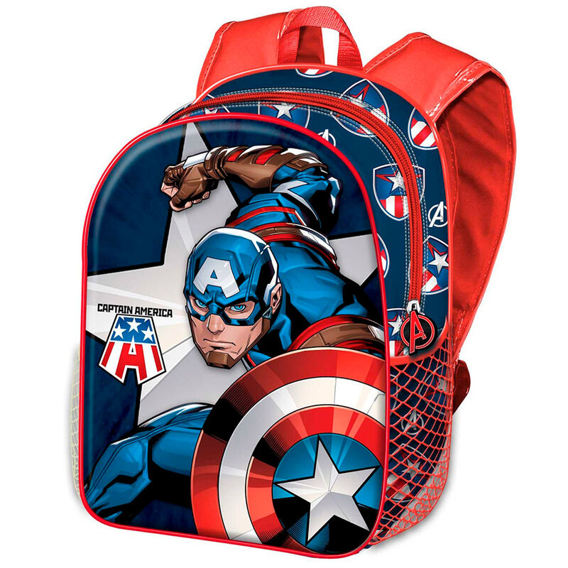 Mochila 3D Capitan America Marvel 31cm