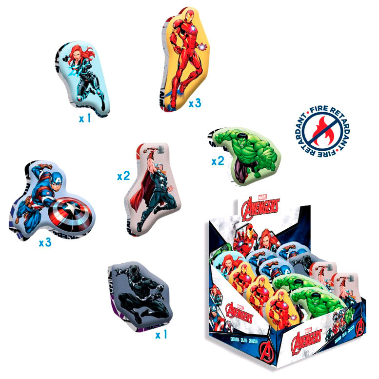 Mini cojin Vengadores Avengers Marvel surtido