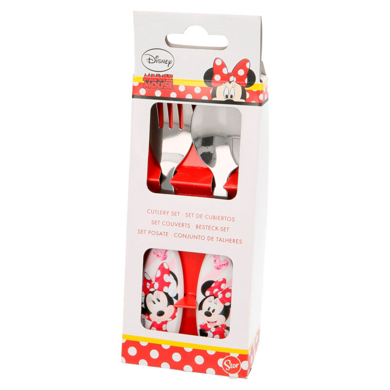 Set cubiertos metalicos Minnie Disney