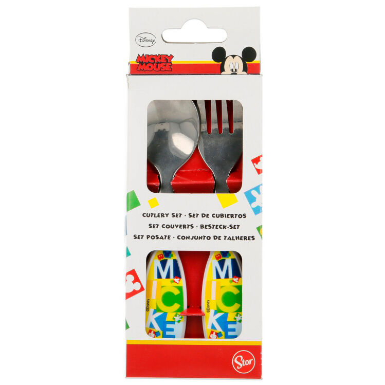 Set cubiertos metalicos Mickey Disney