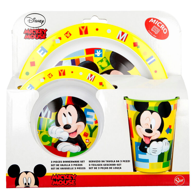 Set desayuno Mickey Disney microondas