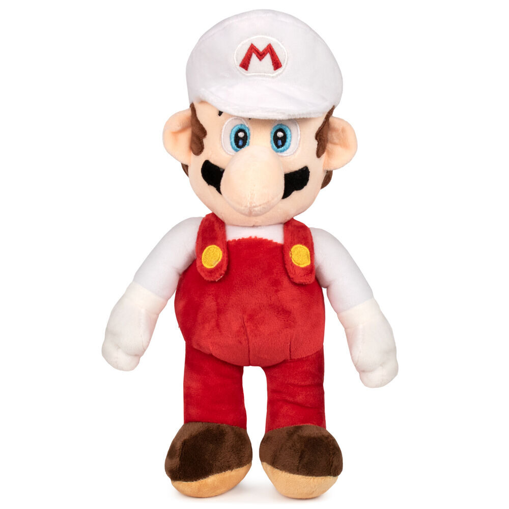 Peluche Super Mario Blanco Mario Bros soft 35cm