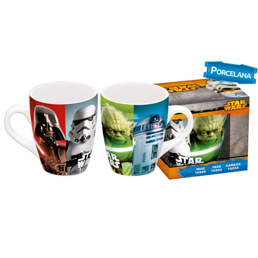Taza barrilete porcelana Star Wars classic