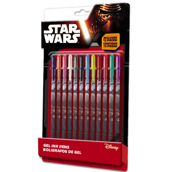 Blister 12 boligrafos gel Star Wars