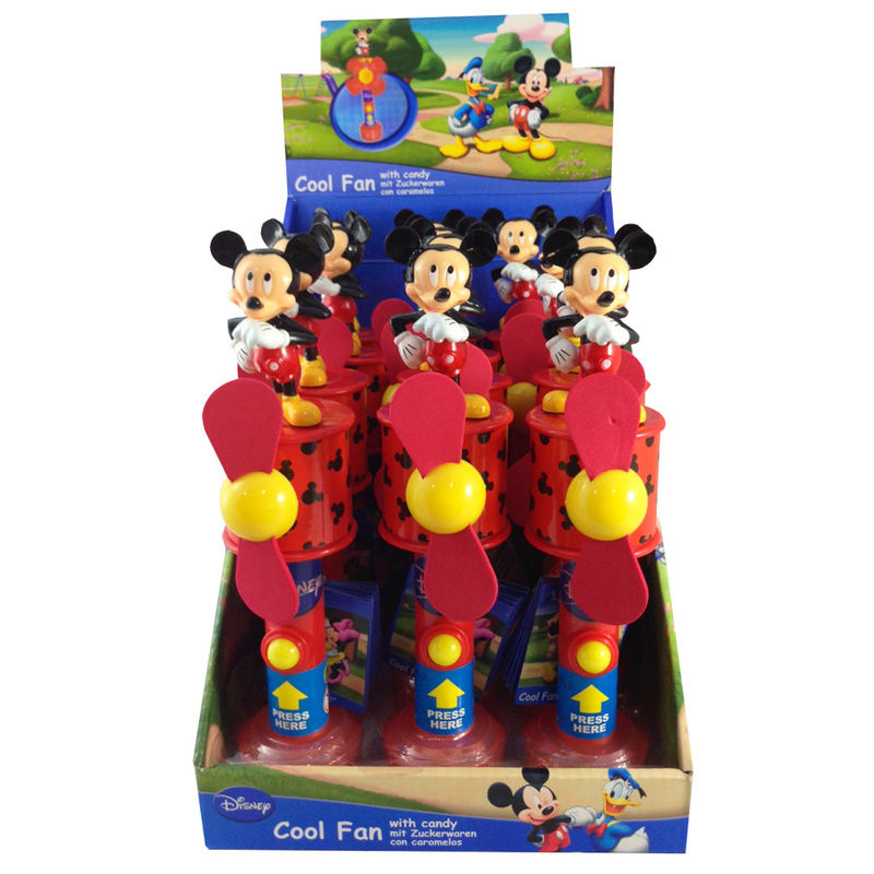 Ventilador figura caramelos Mickey Disney surtido