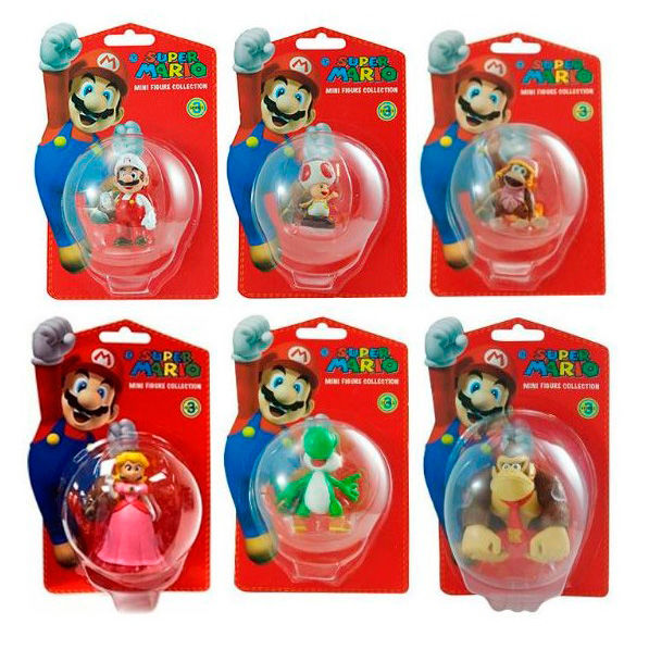 Figura Super Mario Bros Serie 3 5cm surtido