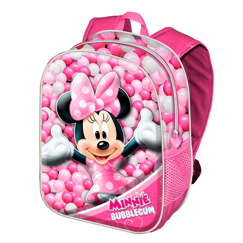 Mochila 3D Minnie Disney Bubblegum 38cm