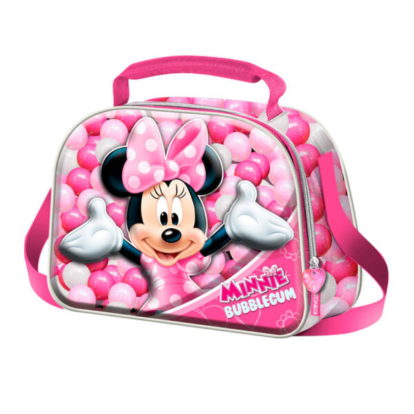 Bolsa portameriendas 3D Minnie Disney Bubblegum