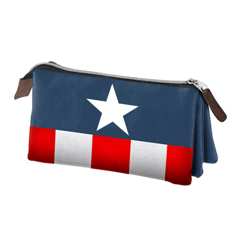 Portatodo Capitan America Marvel triple